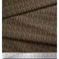 thumbnail image 3 of Soimoi Brown Polyester Crepe Fabric Wild Animal Skin Small Print Sewing Fabric BTY 42 Inch Wide, 3 of 3