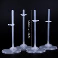 thumbnail image 4 of White Plastic Doll Stand Rack with Adjustable Waist Support for Firm Display and Smooth Surface Stability 12 Pcs, 4 of 8