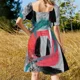 thumbnail image 5 of El azul se encuentra con el rosa en un día nublado. Vestido sin mangas. Vestidos elegantes. Vestido morado. Vestido de cumpleaños para mujer., 5 of 7