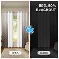 thumbnail image 2 of Ombre Brown Damask Blackout Curtains,Set Of 2,Grommet Top,Room Darking Thermal Insulated Window Drapes For Bedroom,42x63 inch, 2 of 8