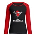 thumbnail image 4 of IROINNID Christmas Sweatshirts for Women Winter Xmas Print Long Sleeves Crewneck Holiday New Year Tops,Black, 4 of 5