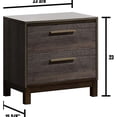 thumbnail image 5 of Contemporary Nightstand with Brass Pulls / Bedroom Use Only / English Dovetails Construction, 5 of 5