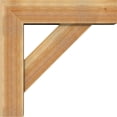 thumbnail image 3 of Ekena Millwork 8"W x 30"D x 30"H Traditional Block Rough Sawn Bracket w/ Offset Brace, Western Red Cedar, 3 of 25