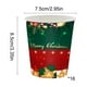 thumbnail image 3 of Decoraciones navideñas, platos de papel navideños, artículos para fiestas, platos de papel desechables (16 unidades), vasos de papel (16 unidades), pañuelos desechables (20 unidades), mantel (1 unidad, 3 of 6