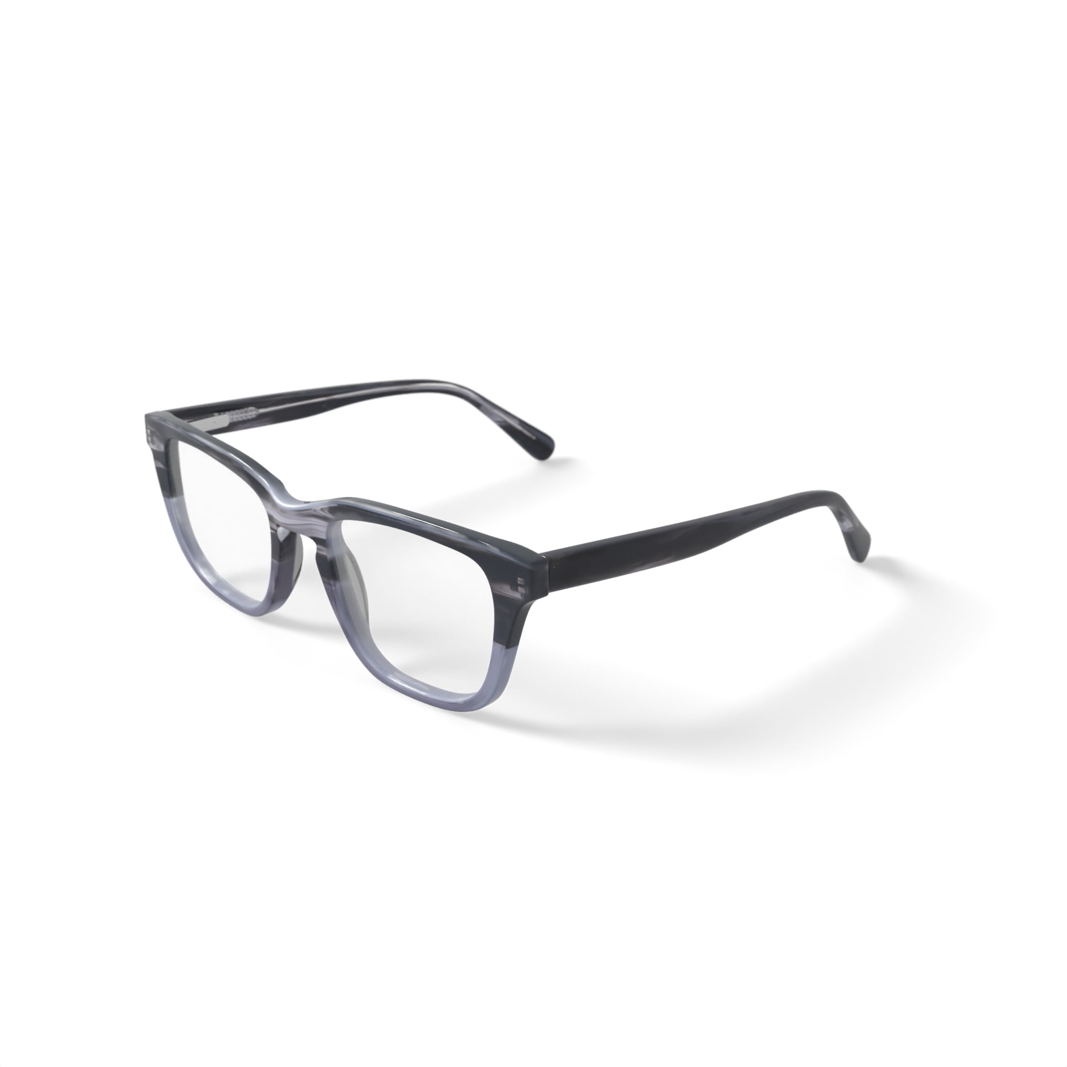 Walmart Men's MC003 Anthony Square Prescription Eyeglasses with Case, Grey Tortoise
