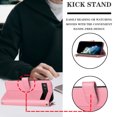 thumbnail image 3 of SaniMore Wallet Case for Google Pixel 7A, RFID Blocking PU Leather Zipper Handbag Purse Flip Cover, Kickstand Folio Case with Card Slot Wrist Strap Lanyard for Google Pixel 7A, Pink, 3 of 7