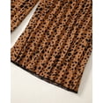 thumbnail image 7 of 7Y Big Girls Clothes 8Y Girls 2PCS Outfits Set Round Neck Big Girls Long Sleeve Top Leopard Pants Set Black, 7 of 7