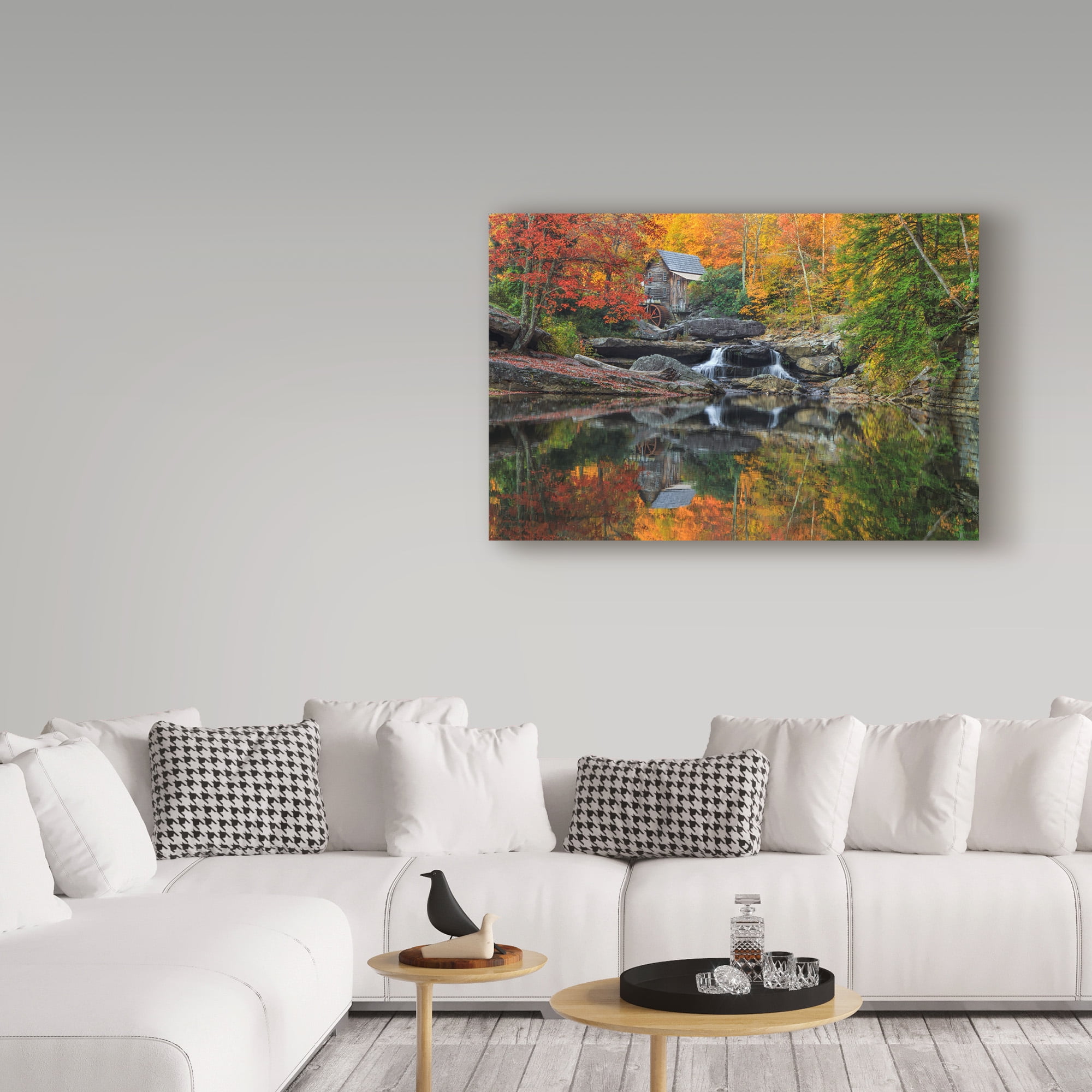 Trademark Fine Art 'Grist Mill In The Fall' Canvas Art by Galloimages Online