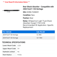 thumbnail image 2 of Rear Shock Absorber - Compatible with 2004 Ford F-150 Heritage - Monroe, 2 of 2