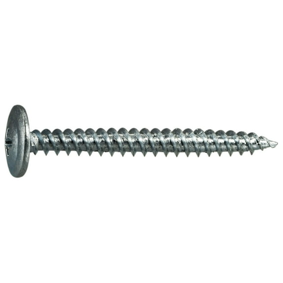 #8-18 x 1-5/8" Zinc Plated Steel Phillips Modified Truss Head Sharp Point SSMTS-086