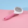 thumbnail image 1 of Cepillo autolimpiante para perros y gatos, elimina el pelo, masajea, peine rosa para mascotas, 1 of 5