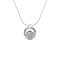 thumbnail image 2 of Delight Jewelry Silvertone Love Square - Round Seal Laugh Ring Charm Necklace, 18", 2 of 4