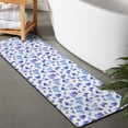 thumbnail image 2 of Light Blue Butterfly Purple Pattern Bathroom Rugs Mat,Non Slip Microfiber Bathroom Rug,Rubber Backing,Soft Bathroom Mats for Bathroom Floor,Tub and Shower,47x17in(120x43cm), 2 of 4