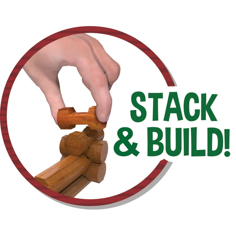 LINCOLN LOGS Fun on the Farm Real Wood Logs 102 parts Ages 3 and up