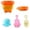C2-B, variant on Beach Buckets for Kids 12-Piece Sand Toy Set with Molds Shovels Rakes Lightweight Travel-Friendly Beach Toys for Toddlers Ages 3-10,as shown