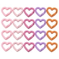 thumbnail image 1 of 20pcs Bricolage Coeur Forme Porte-Clés Clips Alliage Porte-Clés Clips Ressort Snap Hooks, 1 of 8