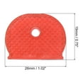 thumbnail image 2 of Key Cap Cover Semicircle Key Identifier Tags for Identifying Keys Coding, Red 20 Pack, 2 of 6