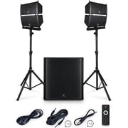 Proreck Club 4000 18-Inch 4000W Stereo DJ/Powered PA Speaker System Combo Set
