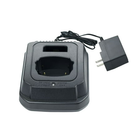 2 in 1 Charger Compatible for Motorola DTR550 DTR650 DTR620 DTR410 DTR510 DTR610 DTR2430 DTR2450 Two Way Radio CNB53964 NNTN4655B NNTN6923A NNTN6922A Battery Charger