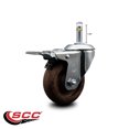 thumbnail image 2 of 3.5 Inch High Temp Glass Filled Nylon 7/16 Inch Stem Caster with Total Lck Brake, 2 of 2