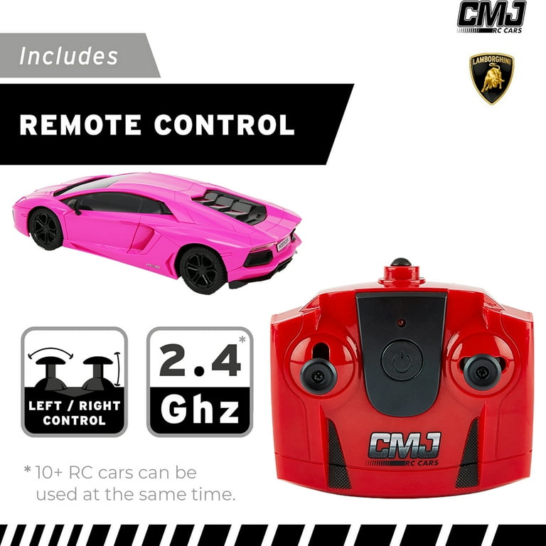 CMJ RC Cars: Lamborghini LP700-4 - Pink - 1:24 Scale, Remote