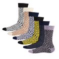 thumbnail image 1 of Soxy Mens Greek Key Cotton Socks (Pack of 6), 1 of 3