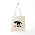 thumbnail image 5 of CafePress - Love A Lab (Black) Tote Bag - Unisex Canvas Tote Bag, Beige, 1-Piece, 5 of 6