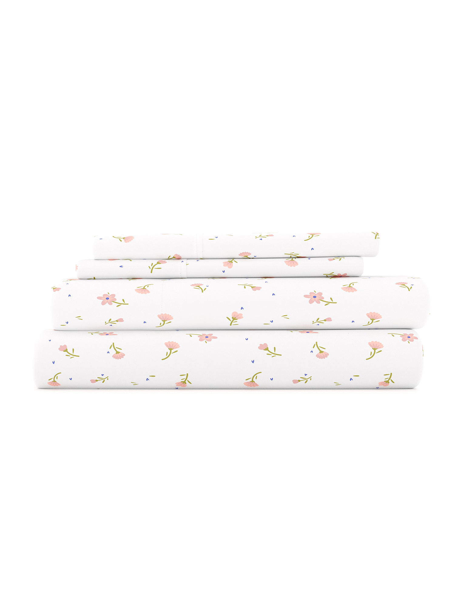 Comfort Canopy Farmhouse Floral Queen Sheet Set, Pink photo 2