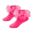 thumbnail image 1 of Stockings for Everyday Comfort Featuring Lace Trim Solid Color Design and Decorative Frilled Edge for Versatile Seasonal Wear, 1 of 2