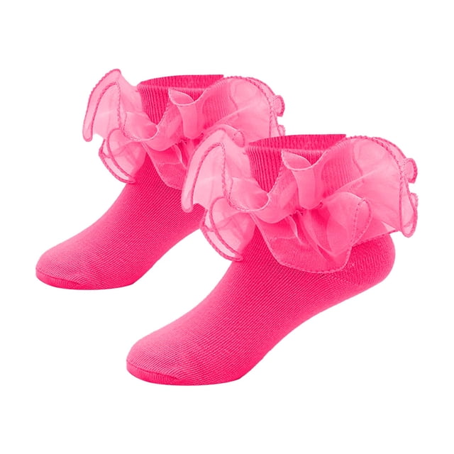 Stockings for Everyday Comfort Featuring Lace Trim Solid Color Design and Decorative Frilled Edge for Versatile Seasonal Wear