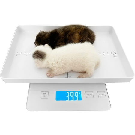 MINDPET-MED 11lbs/0.1g Pet Scale for Small Animal Whelping Scale Guinea Pig Weighing Scale High Precision 0.003oz Suitable for All Newborn Pets Kittens Turtles