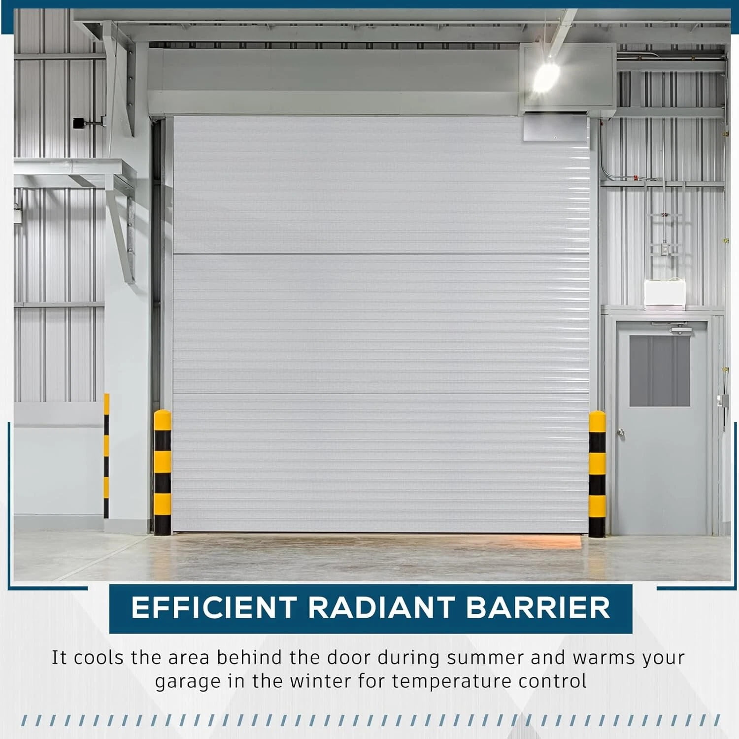 Roll Up Garage Door Insulation Kit FOR WAREHOUSE STORAGE COMMERCIAL DOORS: 8x7