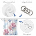 thumbnail image 5 of Pink Blue Coastal Bathroom Shower Curtains with 12 Hooks Polyester Waterproof Shower Curtain for Stalls and Bathtubs Ocean Coral Summer Beach Nautical Decorative Bathroom Privacy Curtain 72x96 Inches, 5 of 8