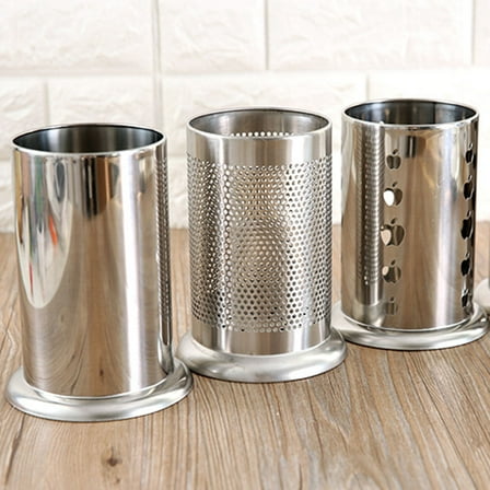 HONMEET Thicken Stainless Steel Utensil Holder for Organized Kitchen Use 1Pack