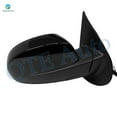 thumbnail image 3 of Driver & Passenger Side Mirrors, Left-Right Power Heated With 1 Paintable and 1 Textured Black Cap Manual Folding For 2007-2013 Chevrolet Silverado 1500, Door Mirror Pair of 2, 3 of 5