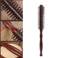thumbnail image 2 of Small Plastic Round Hair Styling Brush with Nylon Bristle for Short Hair Blow Drying,1.18 Inch Diameter Barrels, 2 of 8