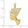 thumbnail image 5 of Auriga Fine Jewelry 10K Yellow Gold Nefertiti Pendant for Women (L-31.5 mm,W-17 mm), 5 of 5