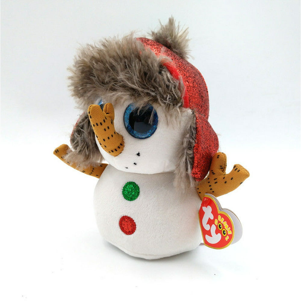 Usa TY Beanie Boos Christmas Limited Edition Buttons Snowman