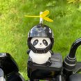 thumbnail image 3 of Decoración Para manillar de bicicleta eléctrica, Panda de dibujos animados con casco, tornillo de aire, adornos, accesorios para equipos de equitación, 3 of 5