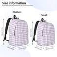 thumbnail image 2 of Fotbe Purple Checkboard Mochila de Lona con Estampado, Mochila Duradera, Mochila Versátil de Alta Calidad, Mochila Compacta Vintage-Small, 2 of 5