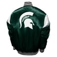 thumbnail image 3 of Men's Franchise Club Green Michigan State Spartans Power Satin Full-Snap Jacket, 3 of 3