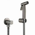 thumbnail image 1 of Gunmetal Gray Bidet Sprayer Douche Toilet Kit Brushed Gray Brassshattaf Shower Head Copper Valve Set Jet Bidet Faucet Gd12, 1 of 3