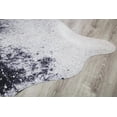 thumbnail image 5 of MDA Home Rio White/Black/Silver Printed Microfiber Area Rug - 6'2" x 8', 5 of 6