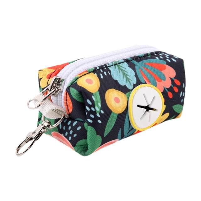 Bolsa de caca Poop Policete Polguero Bolsa Bolsa de desechos Dispensador para viajes Puppy Negro colorido