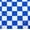 Royal Blue/White, variant on Lilly Craft Medium 1"x 1" Checkered Design Black and White Polycotton Fabric 58-60" Wide Sold by the Yard