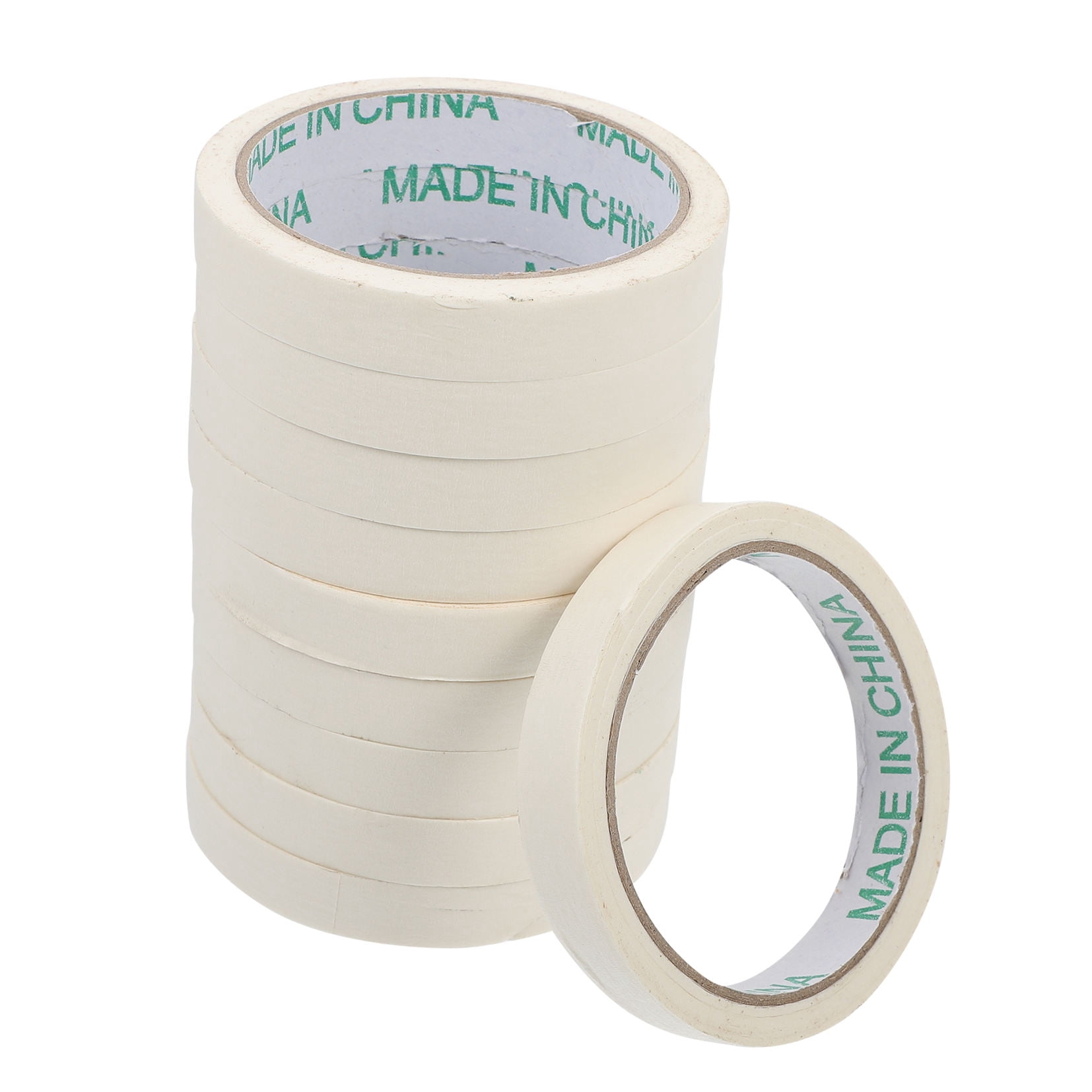 BEADCEST White Crepe Tape General Users White Single Side Adhesive Home Decoration 10 Pcs