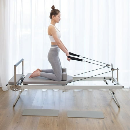 ARKANTOS Foldable Pilates Reformer Machine, 77.50" x 22.40" x 28.00"