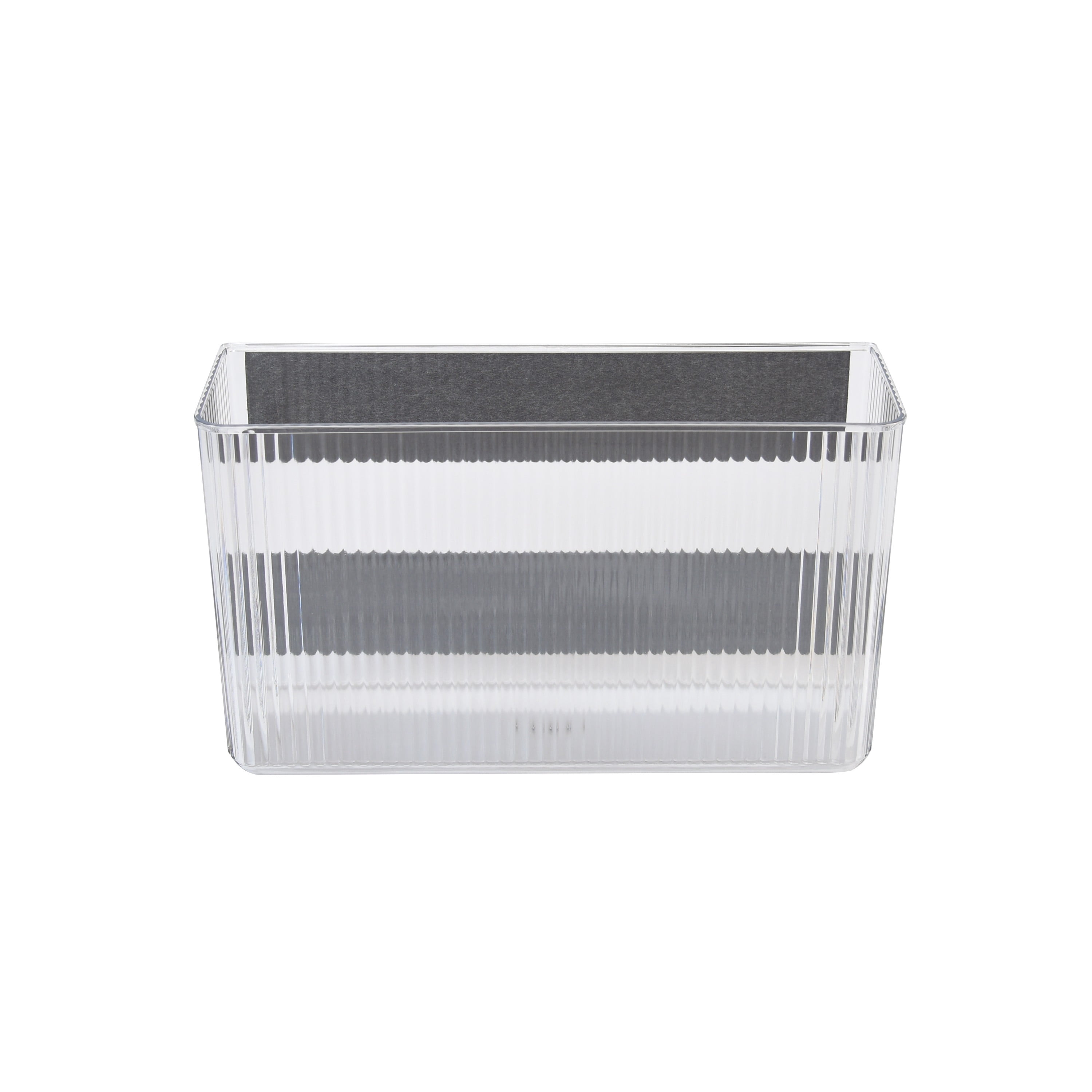 (6 pack) Mainstays Magnetic Laundry Organizer Bin for Washers and Dryers, Clear