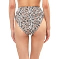 thumbnail image 2 of Jessica Simpson Women's Contemporary Snakecharmer High Waisted Tie Bottom Swimsuit, 2 of 2