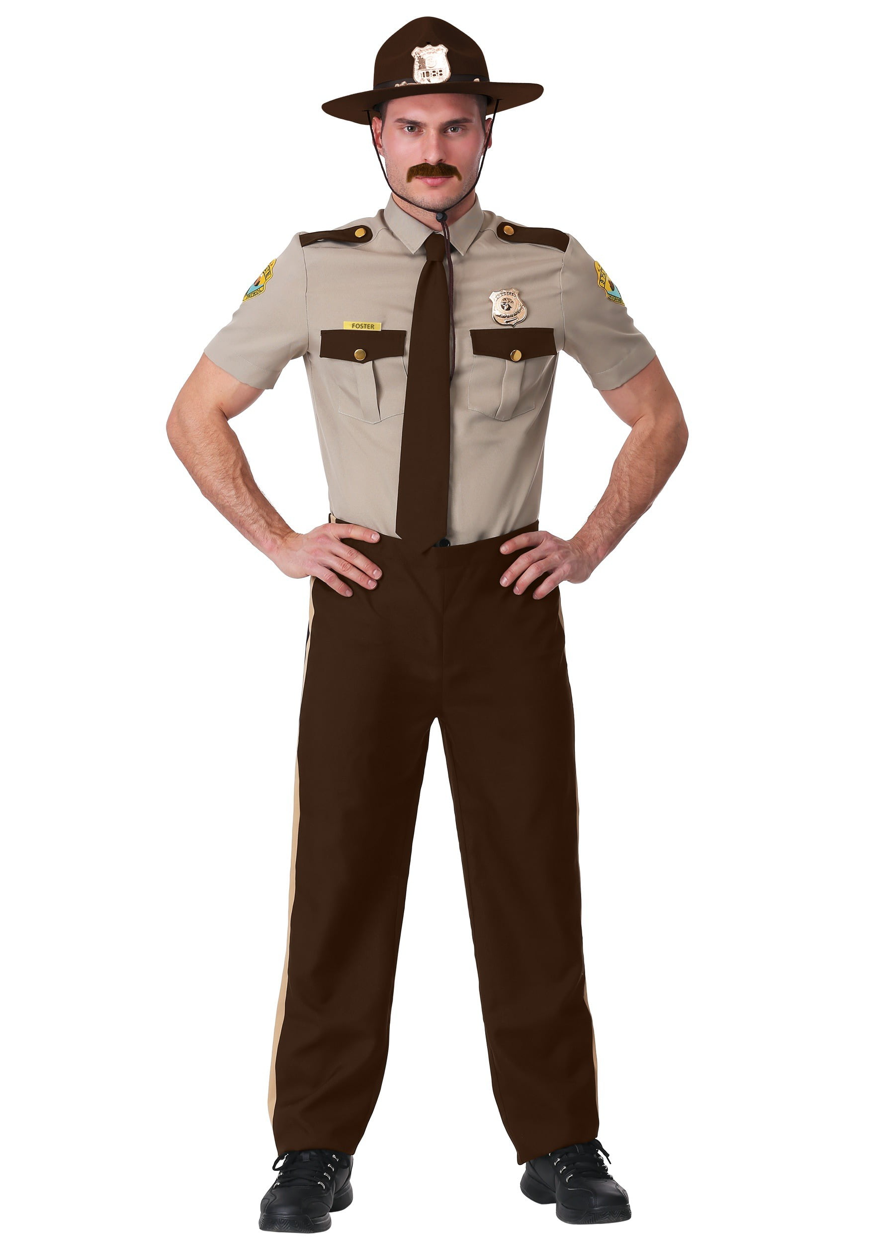 Details about  / State Trooper Police Cop Highway Patrol Fancy Dress Up Halloween Adult Costume